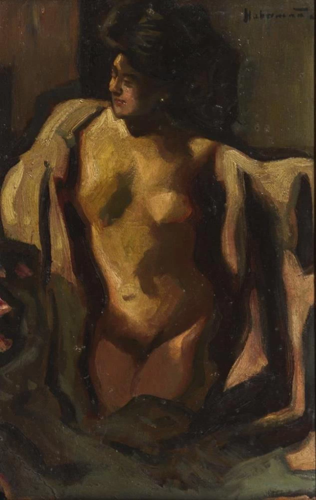 Hugo von Habermann - nudo femminile 1